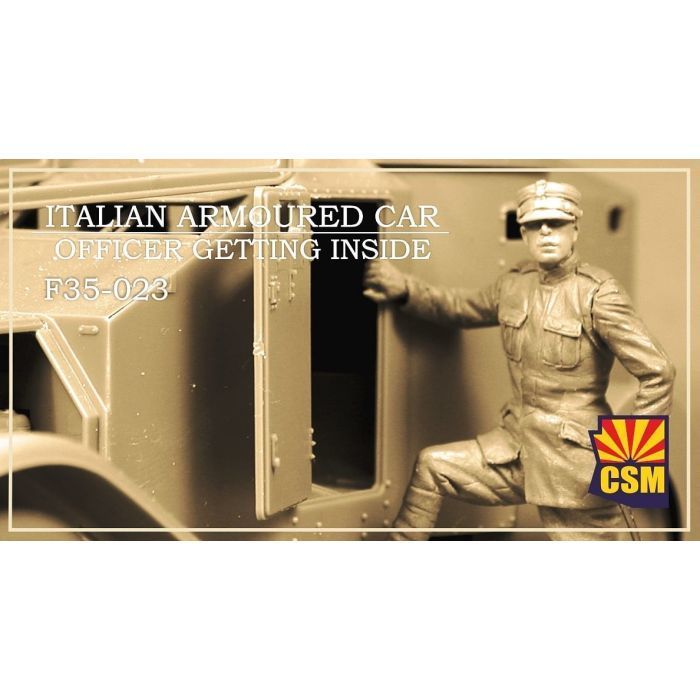 1:35 Italian Armoured Car Officer getting inside