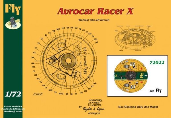 1:72 Avrocar Racer X fly