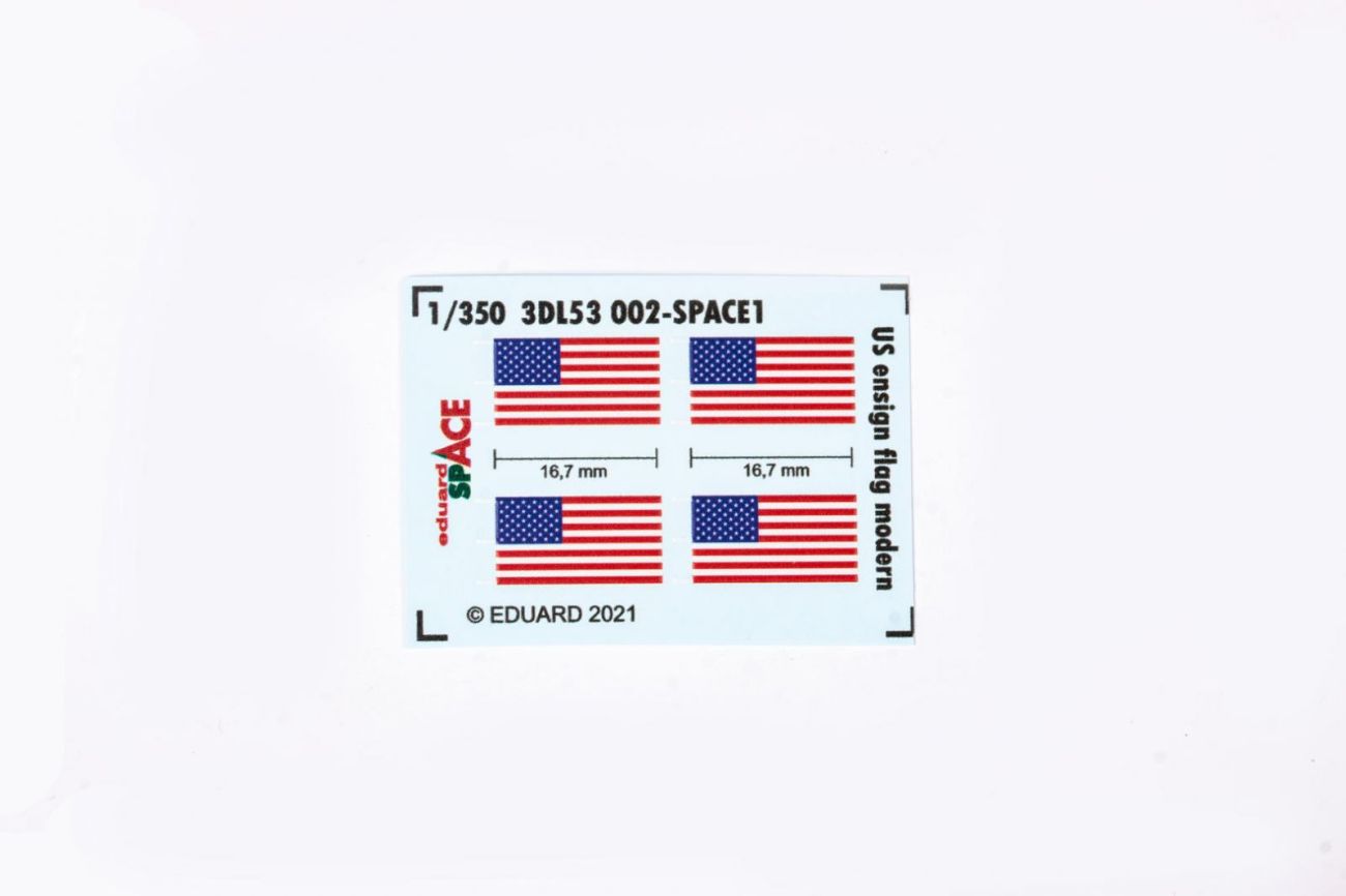 1:350 US ensign flag modern SPACE