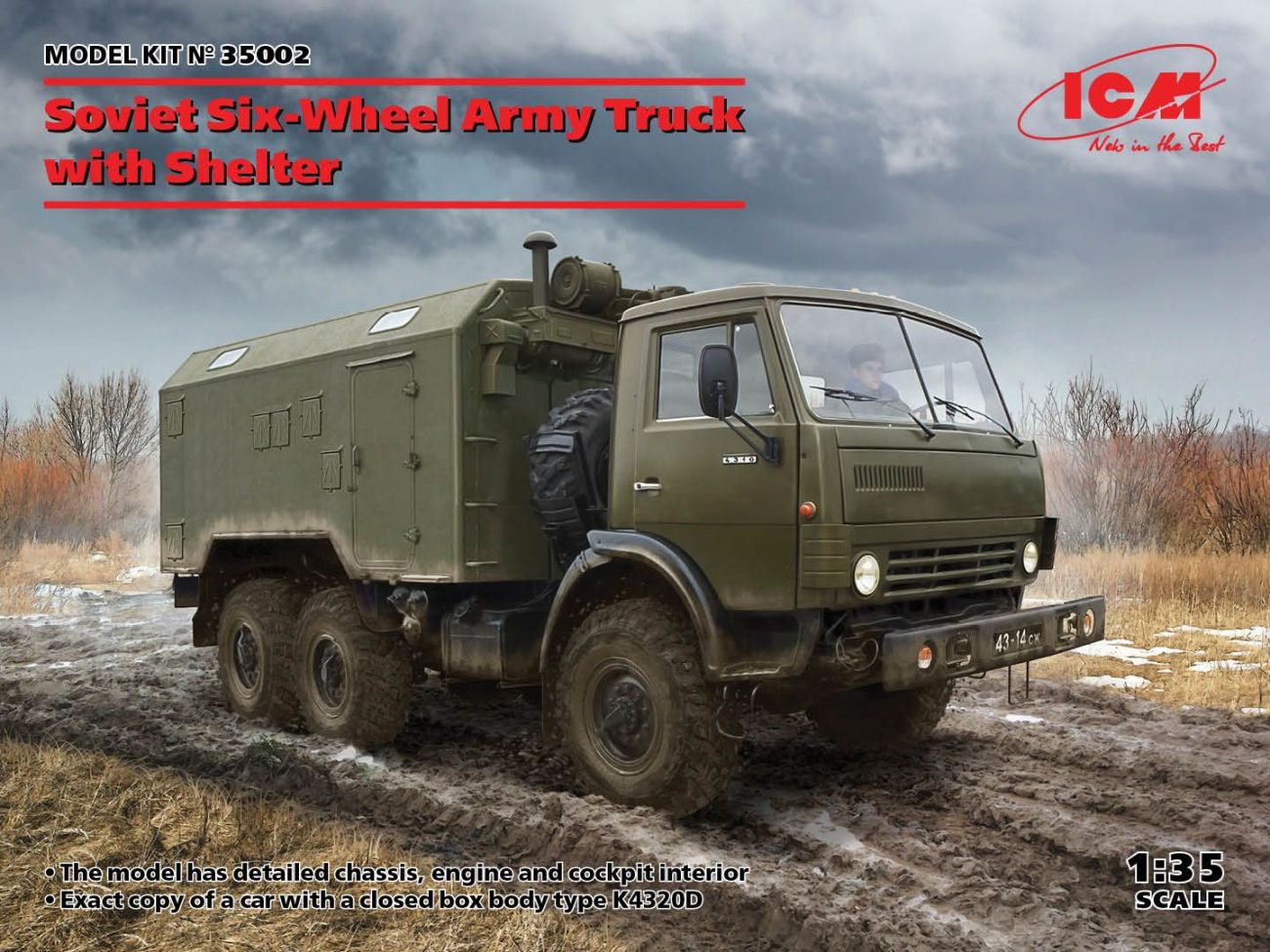 1:35 Soviet Six-Wheel Army Truck with Shelter