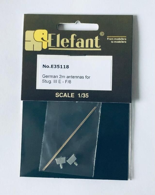 1:35 GERMAN 2M ANTENNAS FOR STUG. III E - F/8