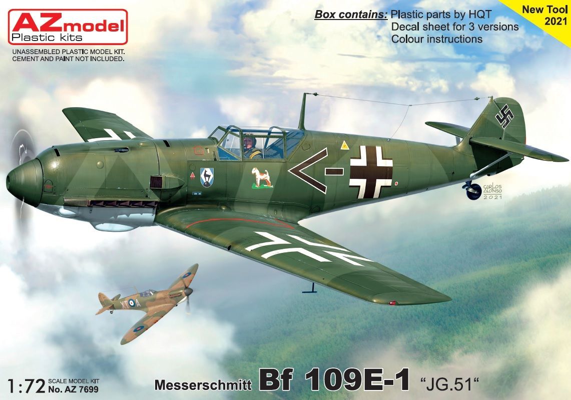 1:72 Bf 109E-1 „JG.51“