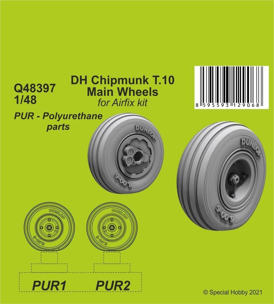 1:48 DH Chipmunk T.10 Main Wheels