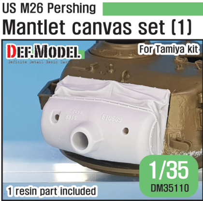 1:35 US M26 Pershing Canvas covered Mantlet set - Early type