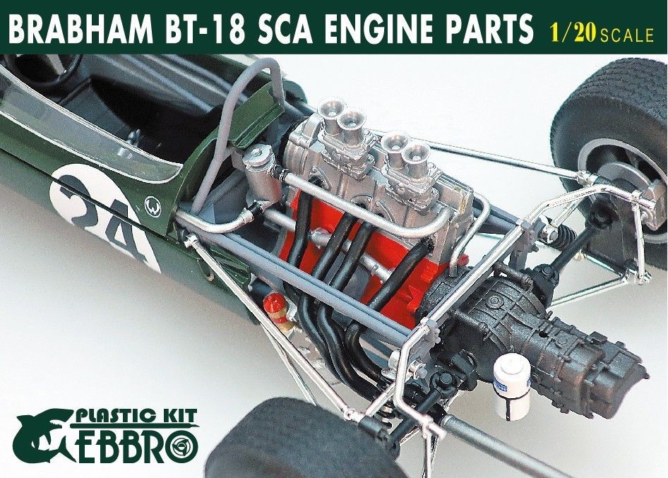 1:20 Brabham BT18 SCA Engine parts