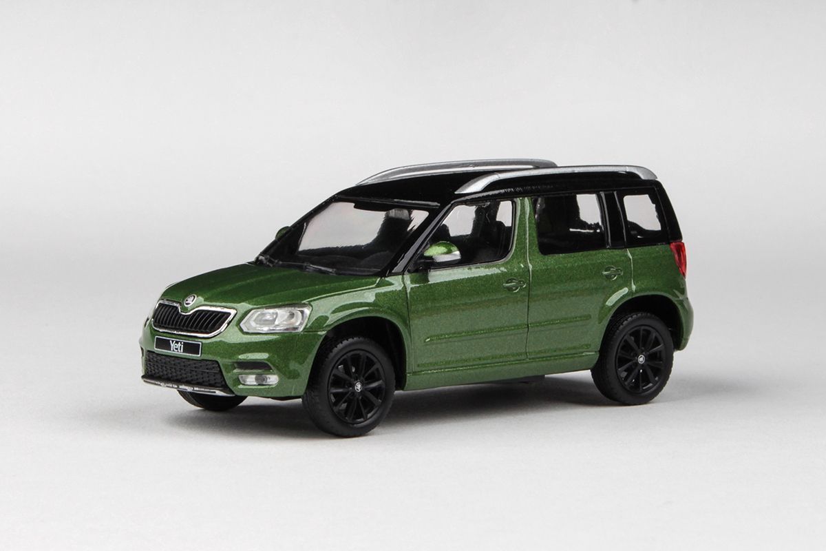 1:43 Škoda Yeti FL (2013) - Zelená Cosmic Metalíza