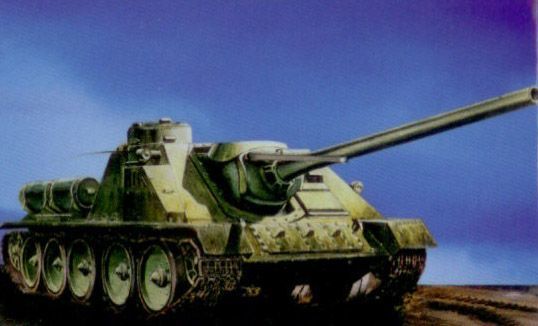 1:35 Soviet WWII self propelled gun SU-100