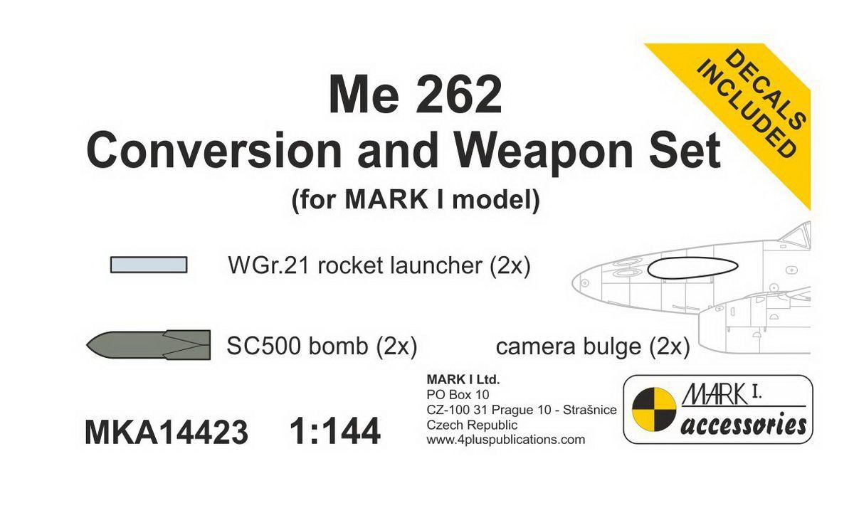 1:144 Me-262A Conversion & Weapon Set