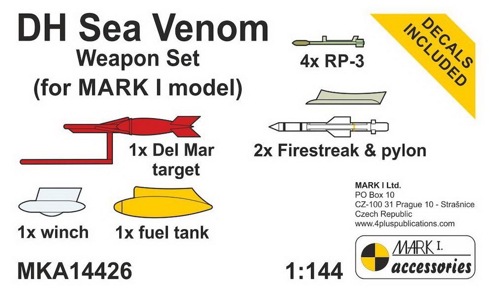1:144 de Havilland Sea Venom Weapon Set