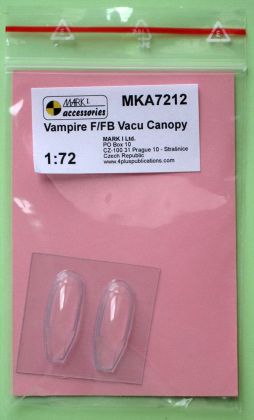 1:72 Vampire FB.5 vacu canopy