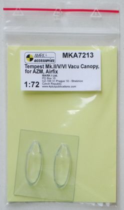 1:72 Tempest Mk.II/Mk.V/Mk.VI Vacu Canopy