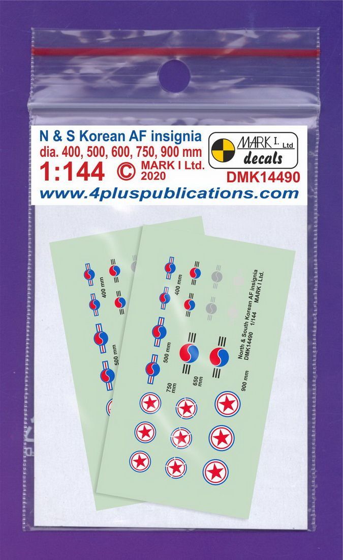 1:144 North and South Korean AF insignia