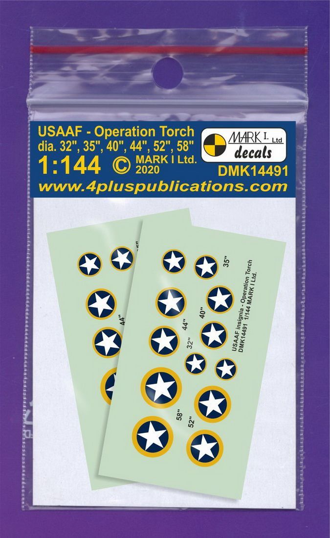 1:144 USAAF insignia - Operation Torch