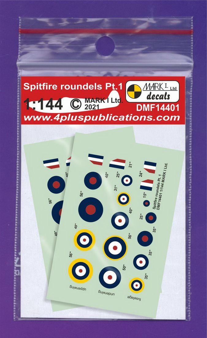 1:144 Spitfire roundels Part1