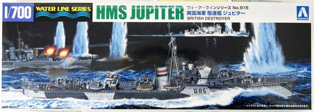 1:700 HMS JUPITER BRITISH DESTROYER
