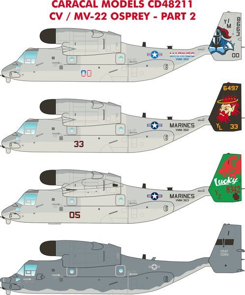 1:48 Bell-Boeing MV-22 Osprey : Part 2