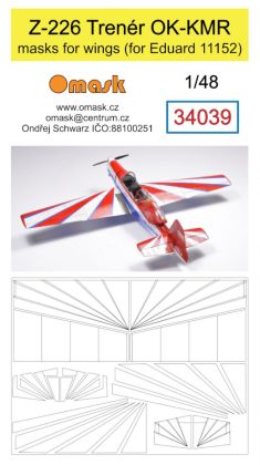 1:48 Z-226 Trenér OK-KMR masks for wings (Eduard 11143)