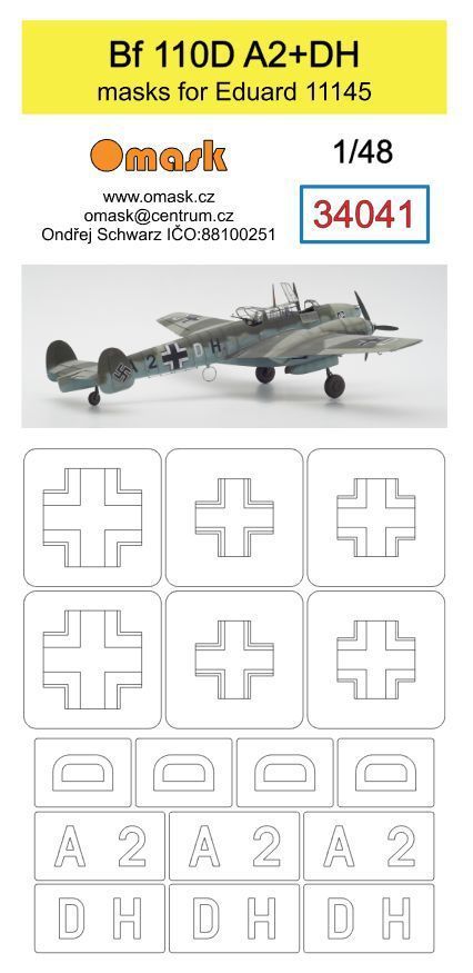 1:48 Bf 110D A2+DH (for Eduard 11145)