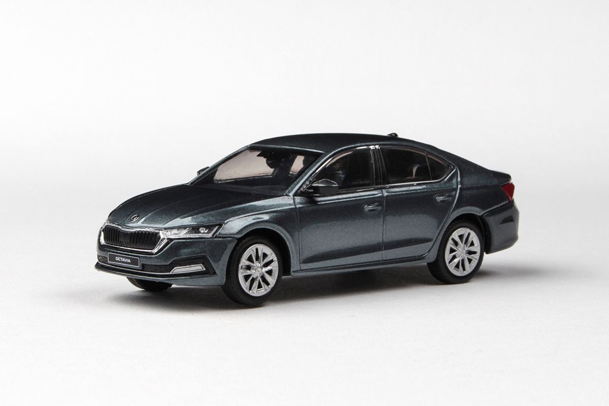 1:43 Škoda Octavia IV (2020) - Šedá Quartz Metalíza