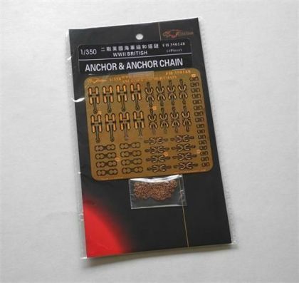 1:350 WWII British Anchor & Anchor Chain
