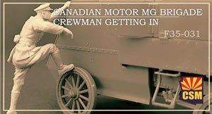 1:35 Canadian Motor MG Brigade Officer putting the helmet on