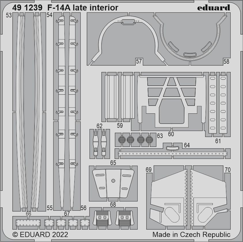 1:48 Grumman F-14A Tomcat late interior