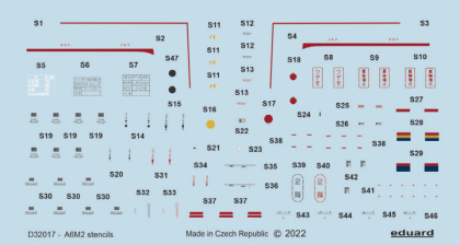 1:32 Mitsubishi A6M2 stencils