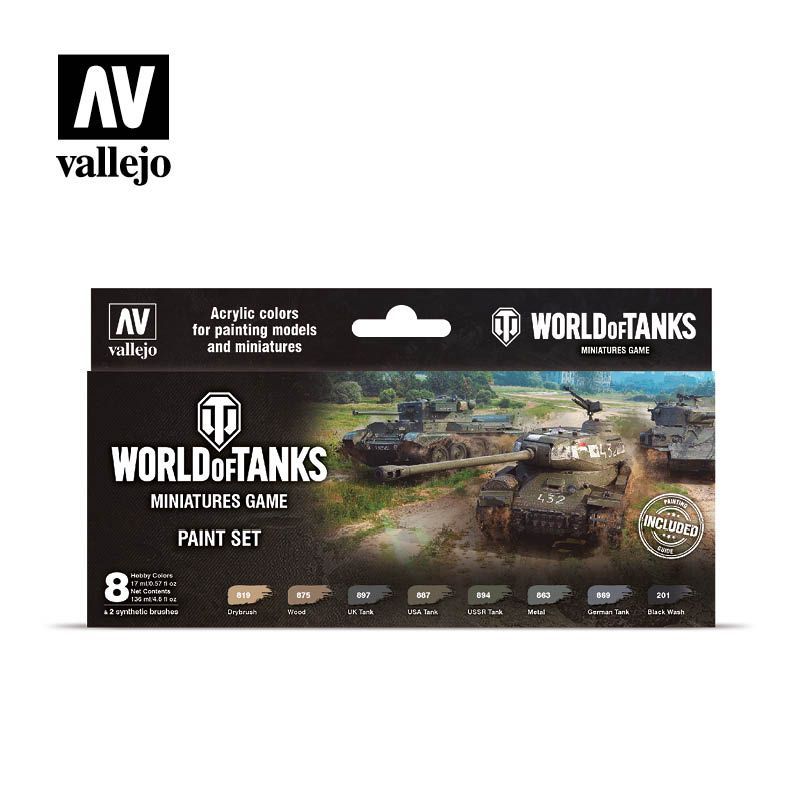World Of Tanks Miniatures Game Paint Set