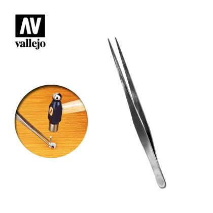 Straight Tip Stainless Steel Tweezers (175 mm)