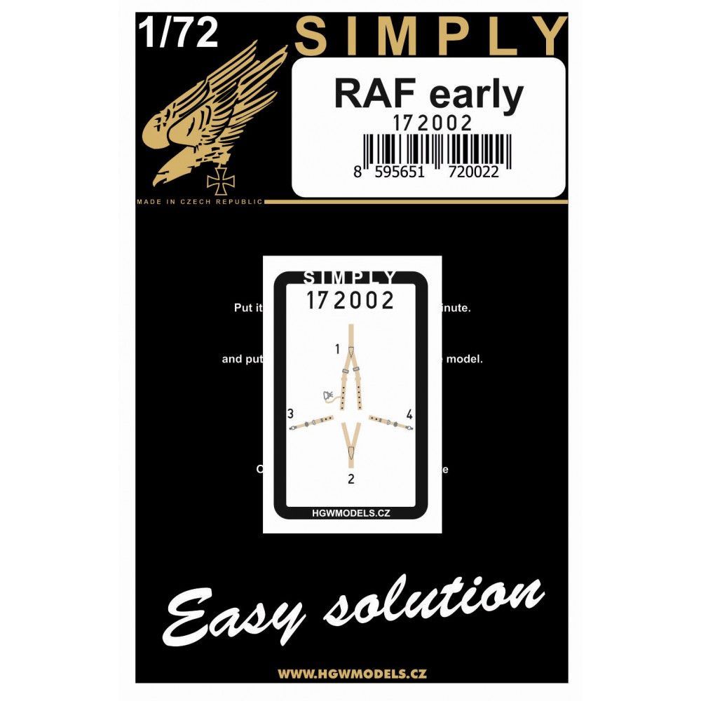 1:72 RAF EARLY - SEATBELTS