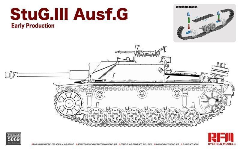1:35 StuG. III Ausf. G Early Production with workable track links