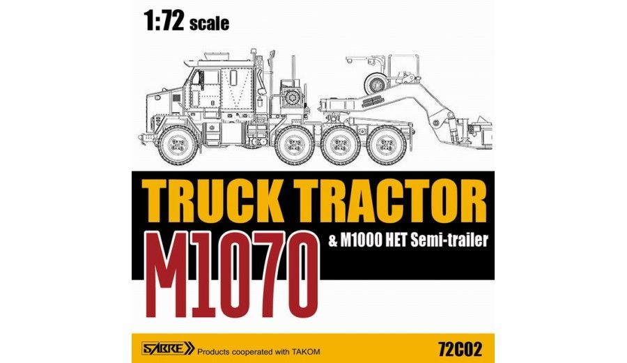 1:72 M1070 TRUCK TRACTOR & M1000 HET Semi-trailer