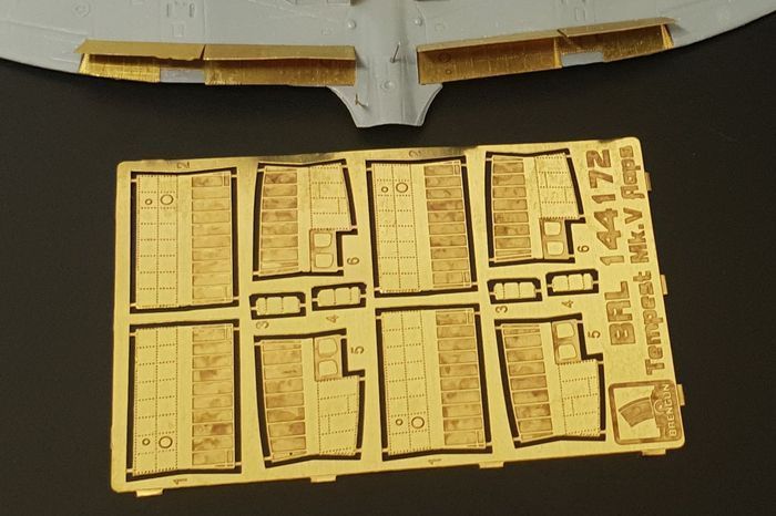 1:144 Hawker Tempest Mk.V flaps (Mark I kit)