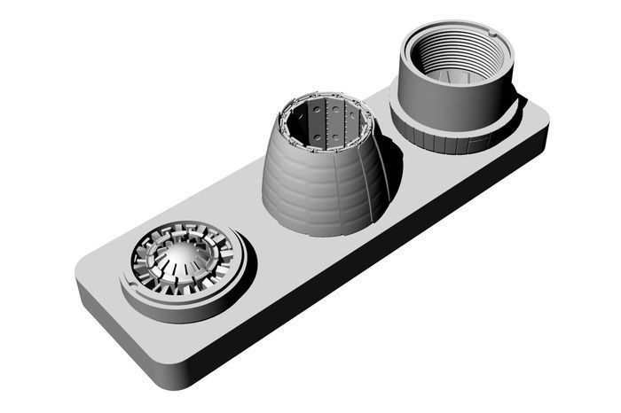 1:72 F/A-18 E/F engine nozzles set (Revell kit)