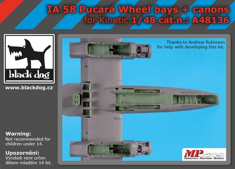 1:48 IA 58 Pucará wheel bays + canon