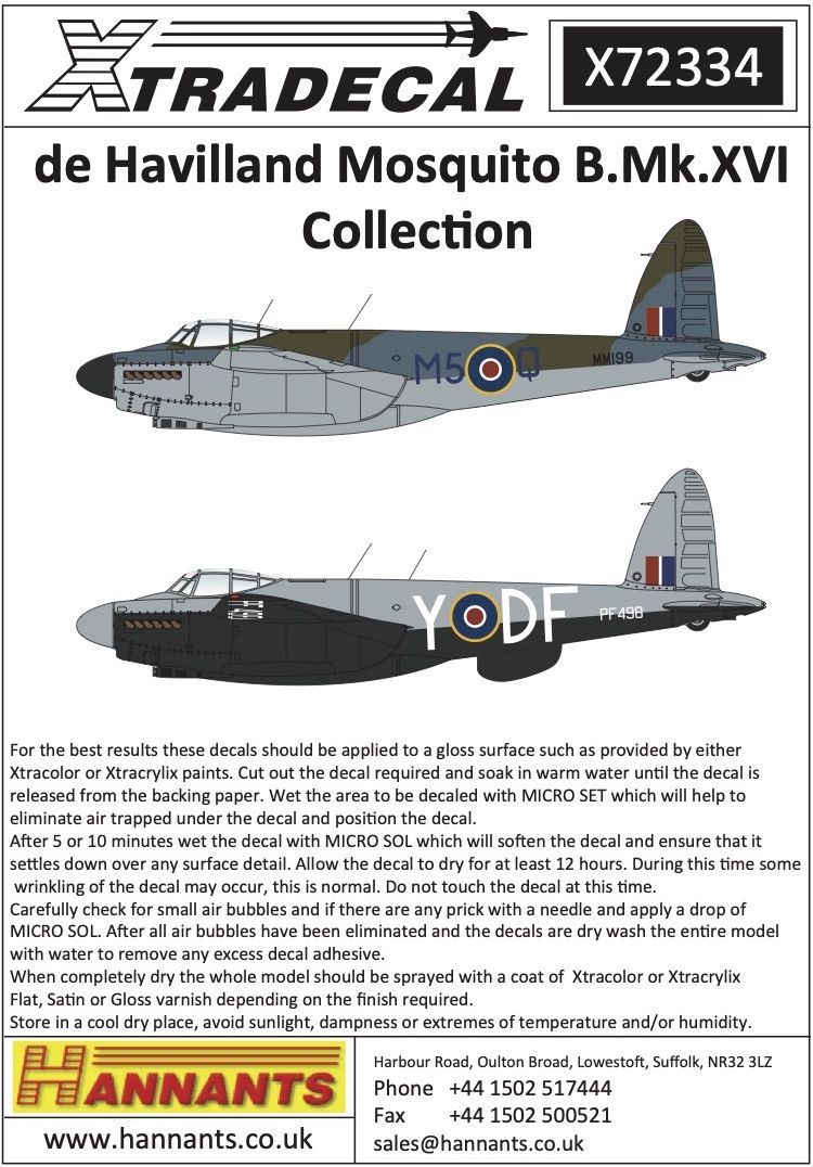 1:72 de Havilland Mosquito B.Mk.XVI Collection