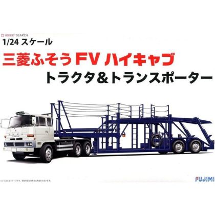 1:24  TR-1 Mitsubishi Fuso FV High Cab Tractor & Car Transporters Trailer