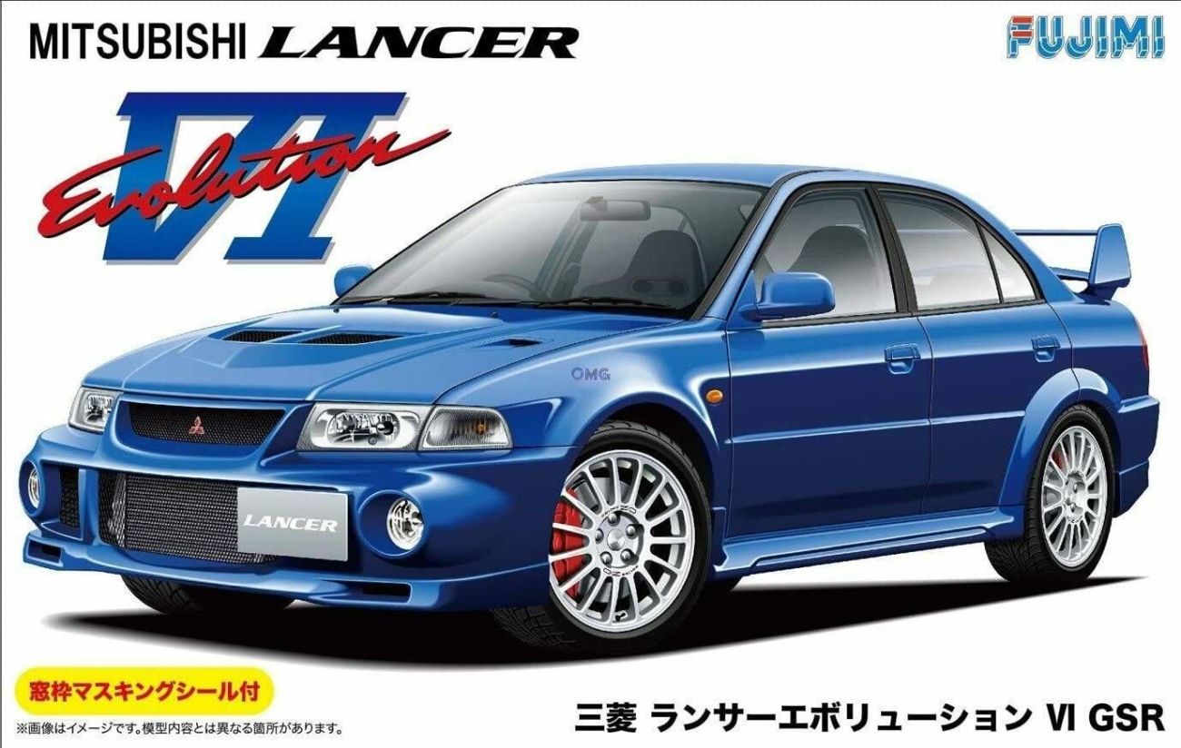 1:24 Mitsubishi Lancer Evolution VI GSR w/Masks