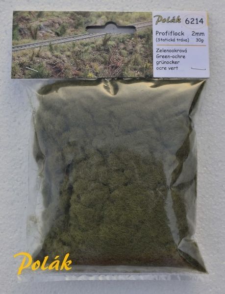 Profiflock 2mm - Zelenookrová 30g