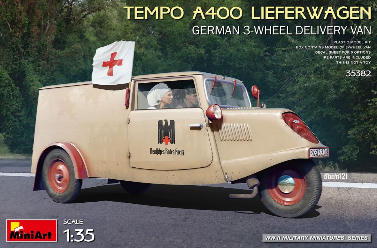 1:35 TEMPO A400 LIEFERWAGEN. GERMAN 3-WHEEL DELIVERY VAN