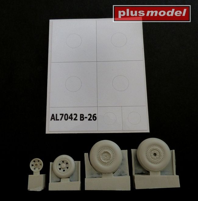 1:72 B-26 Marauder kola pozdní drážkovaný vzor