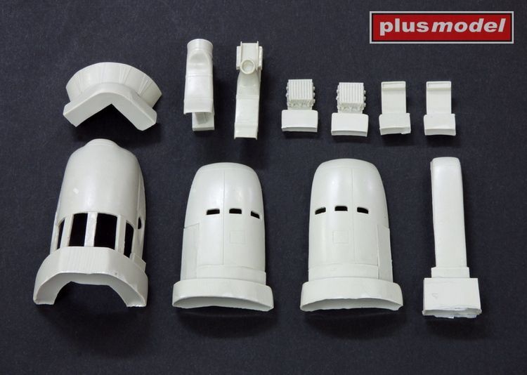 1:72 C-46 Commando motorové kryty