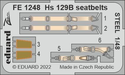 1:48 Henschel Hs-129B seatbelts STEEL