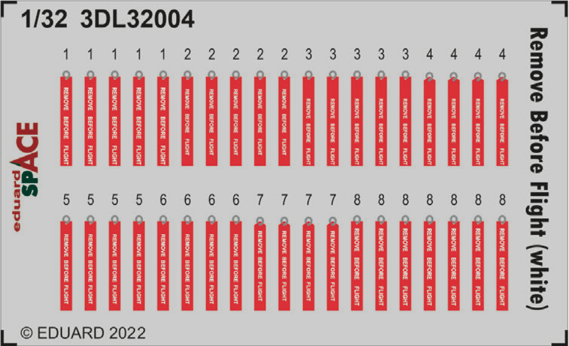 1:32 Remove Before Flight (white) SPACE
