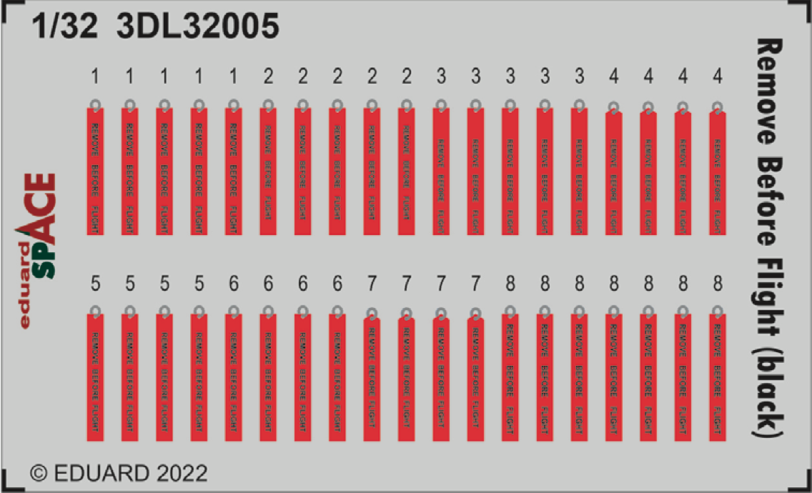 1:32 Remove Before Flight (black) SPACE