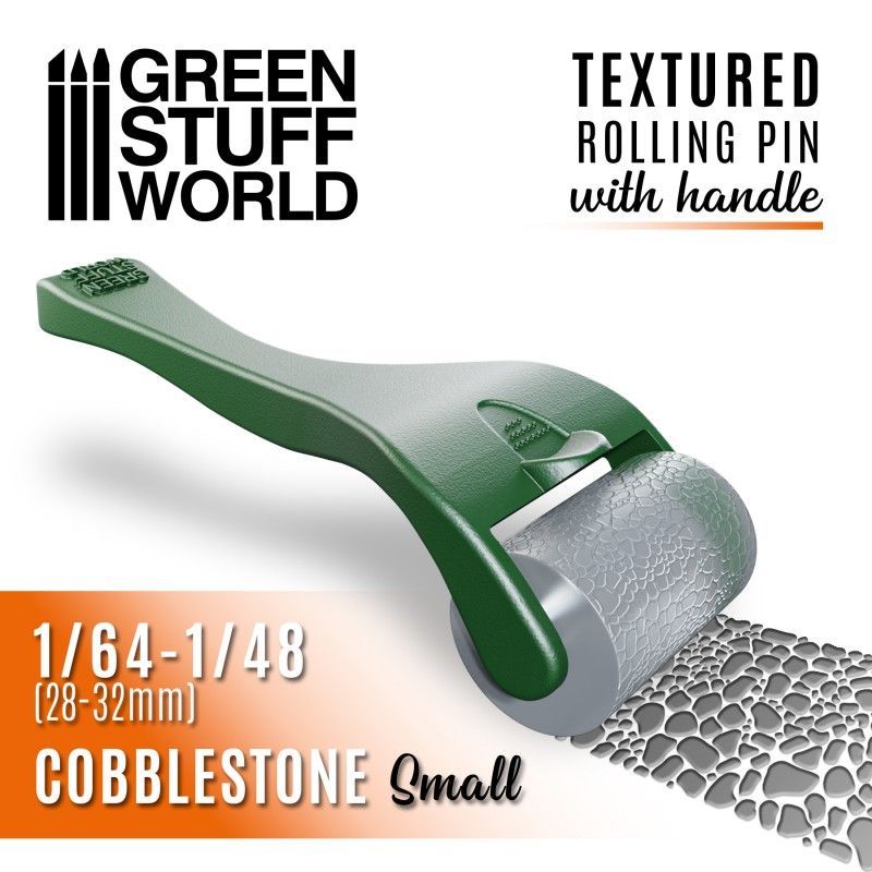1:64-1:48 Rolling pin with Handle - Cobblestone Small