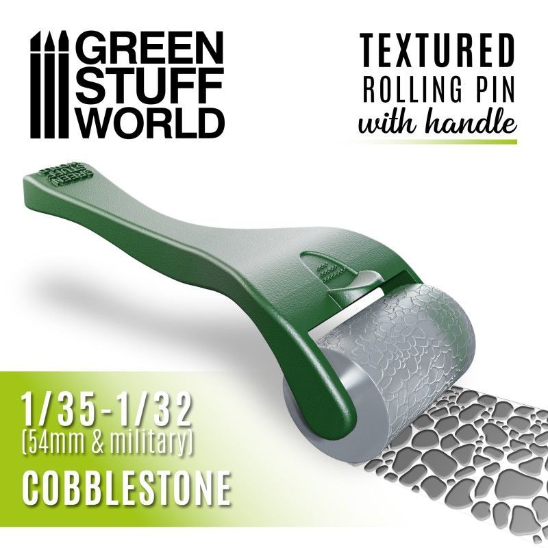 1:35-1:32 Rolling pin with Handle - Cobblestone