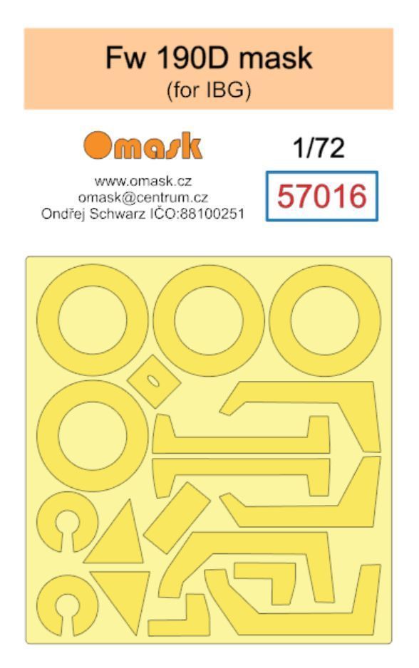 1:72 Fw 190 D mask (for IBG)