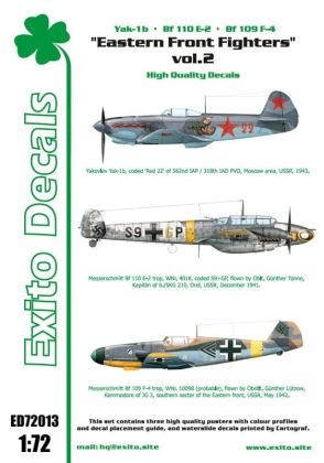 1:72 1:72 Eastern Front Fighters vol.2 - Yak 1b - Bf 110 - Bf 109