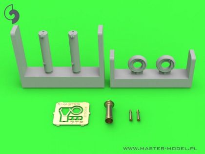 1:35 Polish light tank 7TP - twin turret - MG wz.30 (unarmored gun barrel) & signal horn (for IBG)